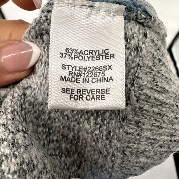 Stitch Fix Lety & Me Cardigan Blue/Gray Color Block Open front LongSleeve Size M - Picture 8 of 9